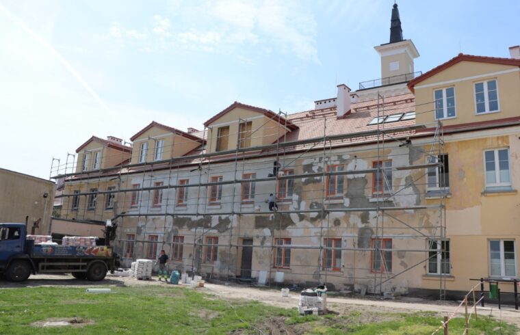 Trwa remont w budynku ZS im. B. Prusa w Pułtusku