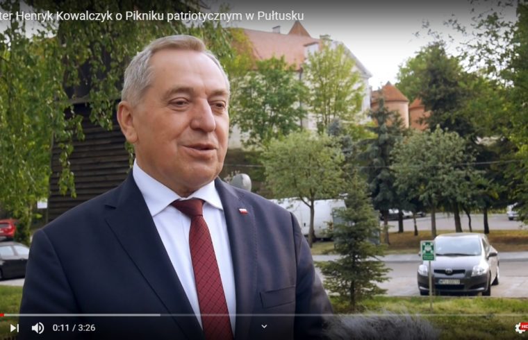 Piknik Patriotyczny w Pułtusku- relacja Ministra Henryka Kowalczyka