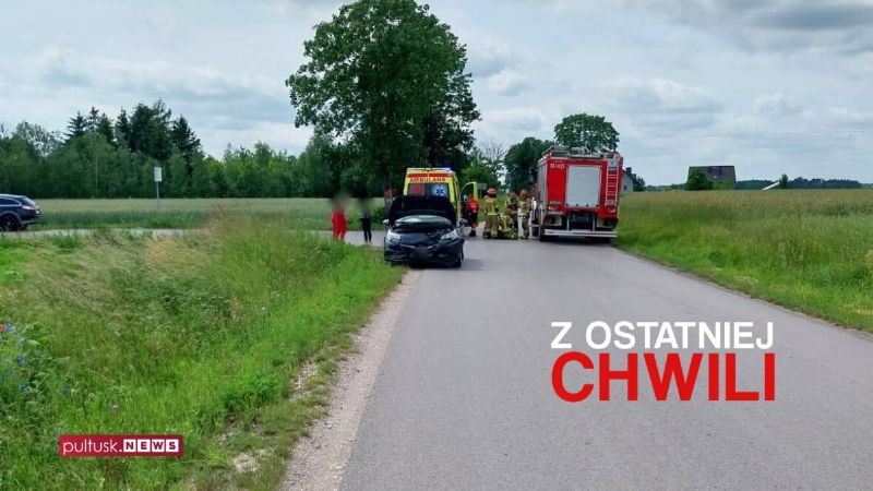 PILNE! Wpadek w Płocochowie. Droga zablokowana