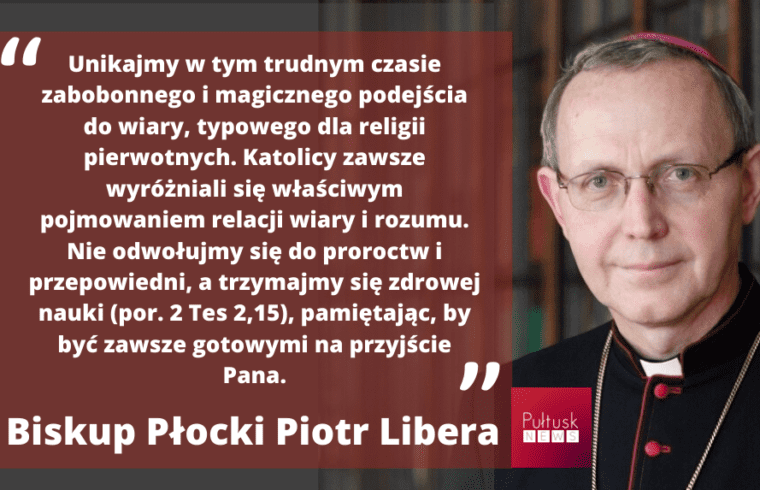 Zarządzenie Biskupa Płockiego z dn. 13 marca 2020 roku
