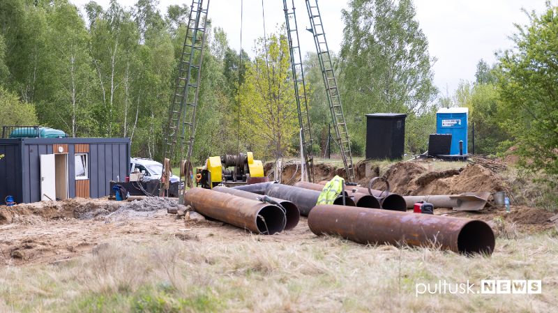 Pułtuski PWiK buduje dwie nowe studnie. Inwestycja ma zwiększyć bezpieczeństwo dostaw wody