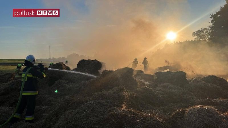 Pożar w gminie Obryte. Na miejscu trzy zastępy straży pożarnej