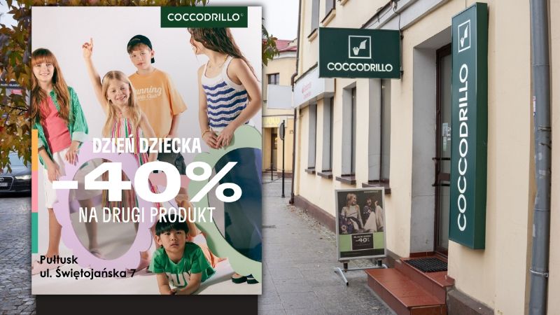 Skorzystaj z promocji - 40% na drugi produkt w Coccodrillo