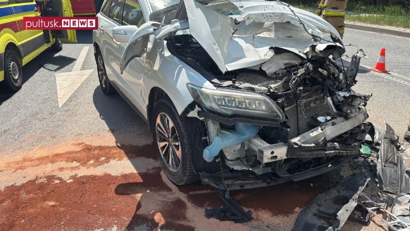 Samochód w stawie, pożar pustostanu i kolizja. Tydzień strażaków w powiecie pułtuskim